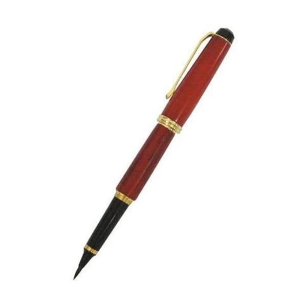 呉竹 DAY140-25 くれ竹万年毛筆夢銀河鹿角 古代日本茜染め ケース付き 呉竹 DAY140-25 くれ竹万年毛筆 夢銀河 鹿角 古代日本茜染め : ベスト