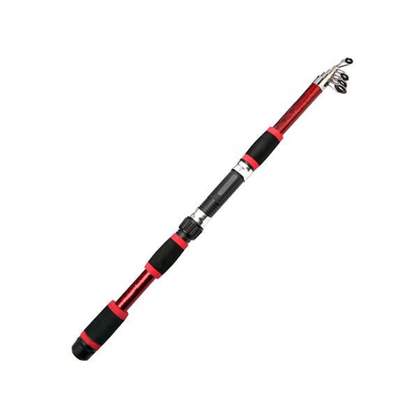 釣り竿 伸縮式 ロッド コンパクトロッド レッド 1.7m コンパクト 釣り竿 伸縮式 ロッド コンパクトロッド レッド 1.7m コンパクト