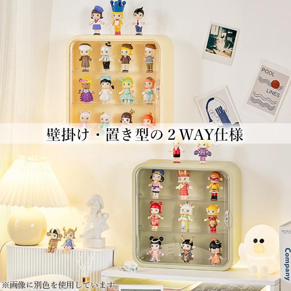 コレクションケース 大型 アクリル ケース 壁掛け ホワイト フィギュ