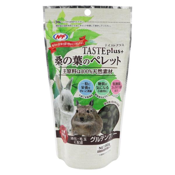 他サイト： ナチュラルペットフーズ 小動物の補助食 テイストプラス 桑の葉のペレット 80g NPFの商品画像