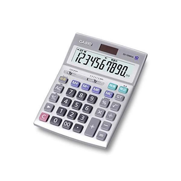 カシオ 本格実務電卓 10桁 検算機能 デスクタイプ DS-10WKA-N グリーン購入法適合 エコマーク認定 CASIO（カシオ） 本格実務電卓 10桁 検算機能 デスクタイプ DS-10WKA-N