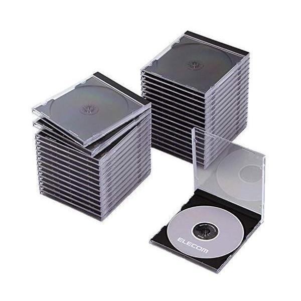 エレコム　ELECOM　Blu-ray/DVD/CDケース(標準/PS/1枚収納)　CCD-JSCN30BK