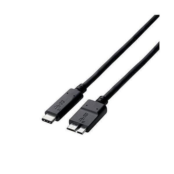 他サイト： エレコム USBケーブル Type C (USB C to Micro B) 0.5m USB3.1認証品 3A出力 最大10Gbps ブラック USB3-CMB05NBKの商品画像
