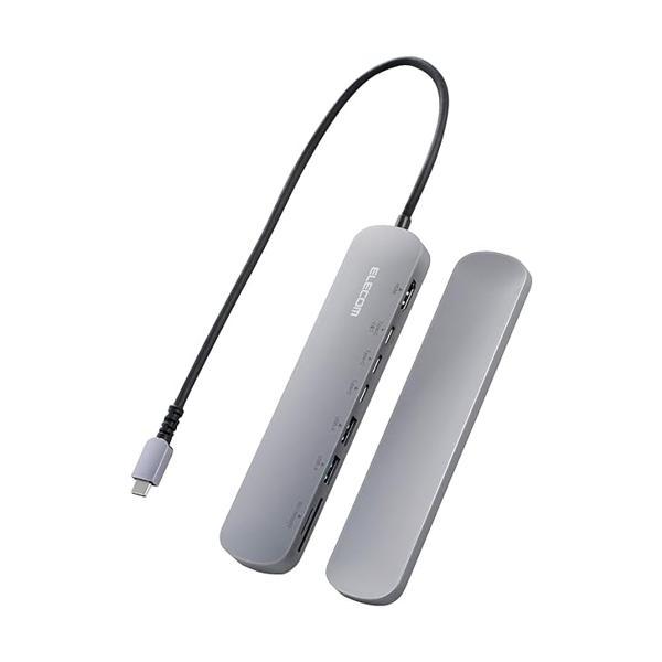 ELECOM - ELECOM USB Type-C ドッキングステーション/ハブ DST-C22 USB Type-Cデータポート/固定用台座付ドッキングステーション