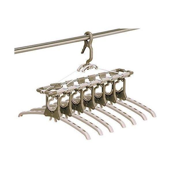 ツウィンモール TA-7 洗濯 物干し アルミ のびのび 7連 ハンガー