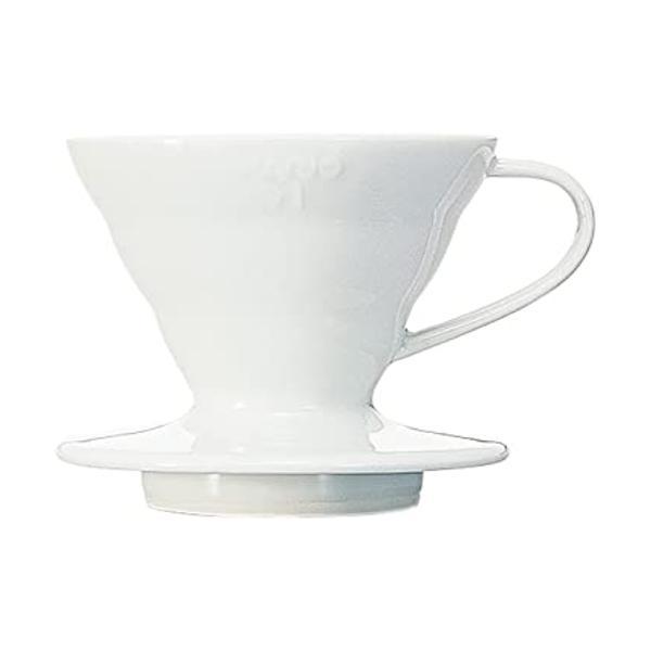 ハリオ V60 透過コーヒードリッパー セラミック ホワイト  12杯用