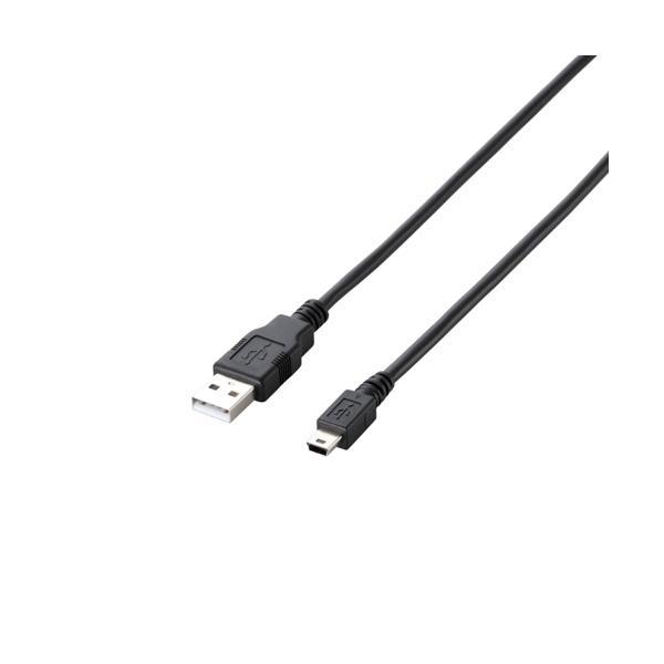 他サイト： エレコム エコUSBケーブル USB2.0 A-miniBタイプ 5m ブラック U2C-JM50BKの商品画像