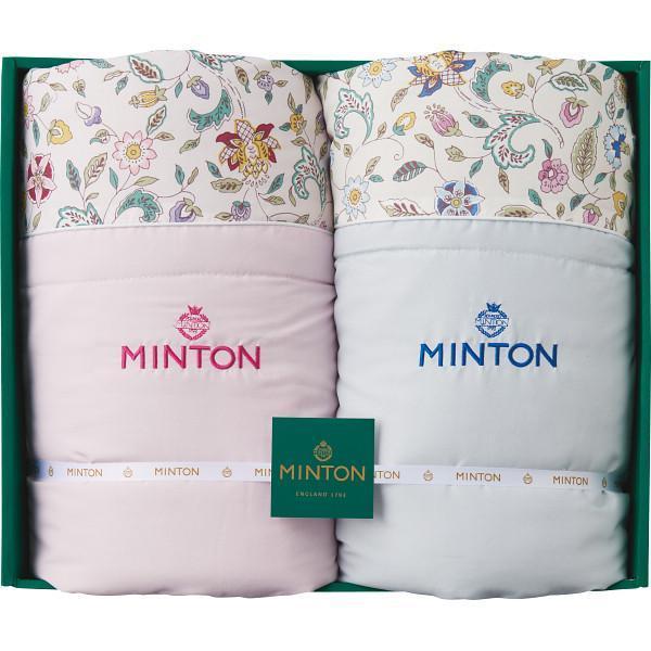 MINTON ミントン シルク混肌掛けふとん２枚組　花柄 MINTON（ミントン） ギフト シルク混肌掛けふとん2枚セット MNSF41602