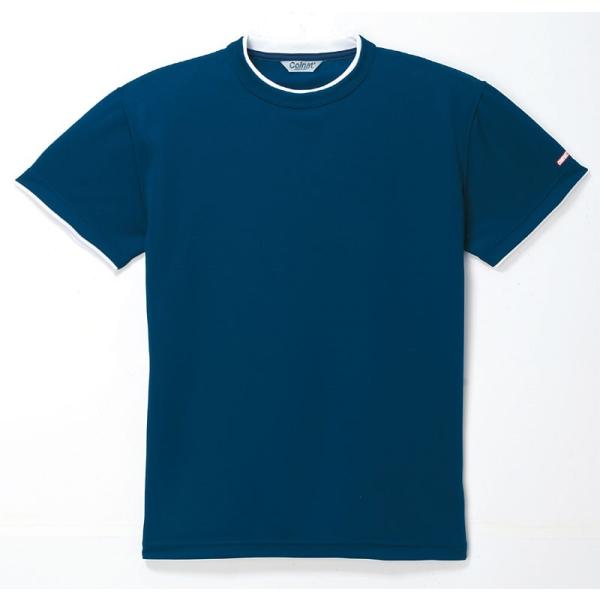 半袖Ｔシャツ【再値下げ！アウトレット特価】5号サイズ クイックドライＴシャツ レディース  東レ ネイビー 吸汗.拡散.速乾 機能素材【送料250円対応品】