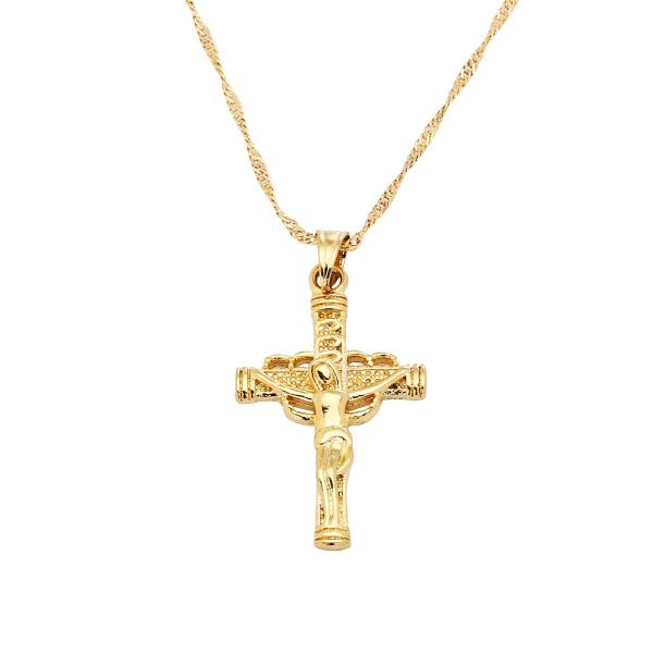 10K ペンダント イエス イエス・キリストの十字架ペンダント・ネックレス クロス TypeC