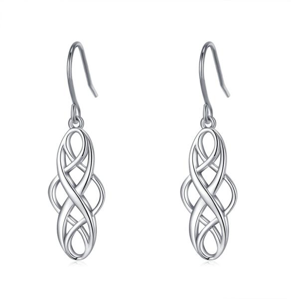 【並行輸入品】LAIMALA Sterling Silver Good Luck Irish Celtic Knot Triangle Vint