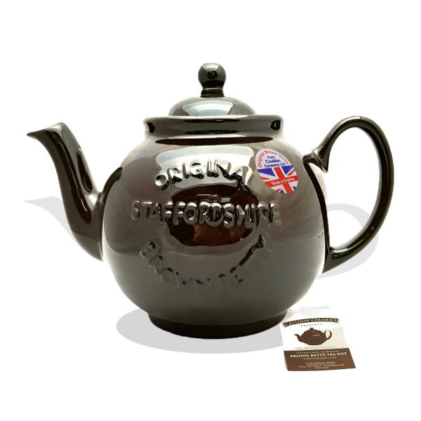 並行輸入品】Cauldon Ceramics 手作り ブラウン ベティ 8カップ