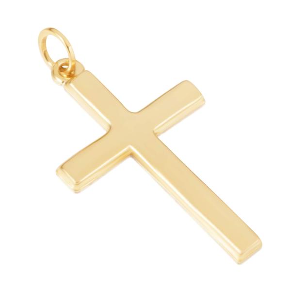 【並行輸入品】14KT イエローゴールド 十字架 宗教ペンダント/チャーム 男性と女性に 様々なデザインをご用意 JULIETTE COLL
