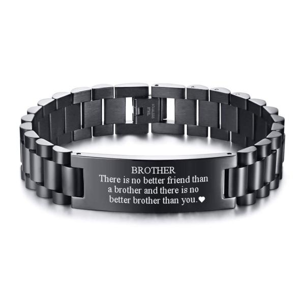 【並行輸入品】MEALGUET to My Brother ブレスレット メンズ インスピレーション メッセージ 刻印 リストバンド 義理の兄弟