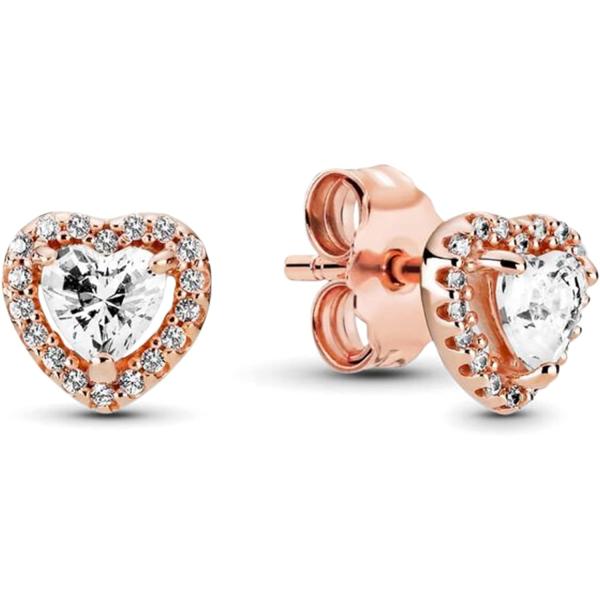 【並行輸入品】Pandora Brilliant Raised Heart Earrings 288427C01 for woman ros