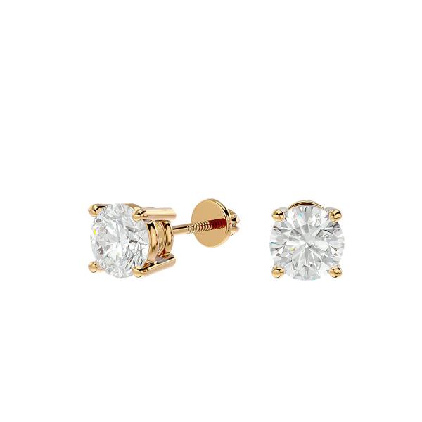 【並行輸入品】IGI Certified Lab Grown Diamond Stud Earrings | 1/5ct to 1.5ct S