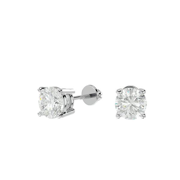 【並行輸入品】IGI Certified Lab Grown Diamond Stud Earrings | 1/5ct to 1.5ct S