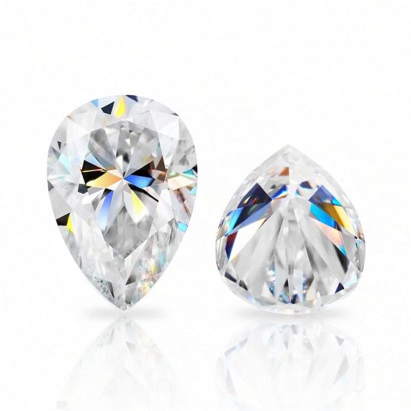 【並行輸入品】KAVYA JEWELS 25 Carat Pear Cut Colorless VVS1 Clarity Loose Mois