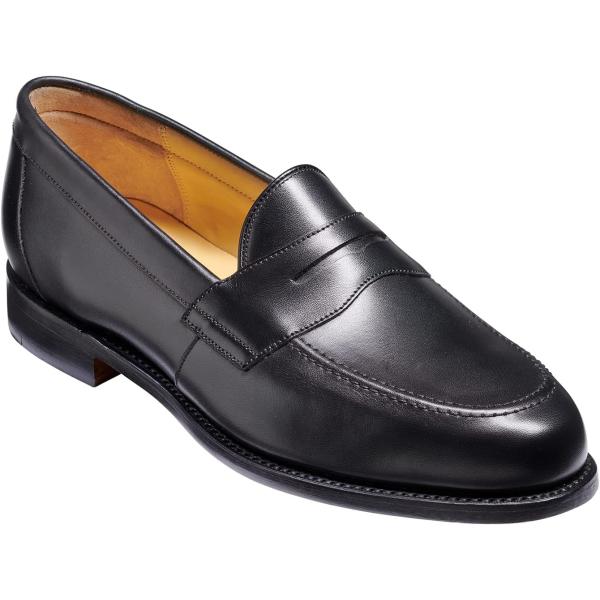 【並行輸入品】BARKER Portsmouth Men's Handmade Loafer Shoe Black