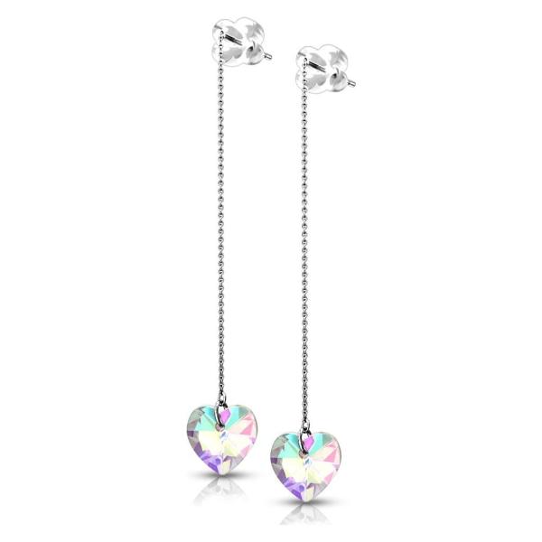 【並行輸入品】Pair of 316L Surgical Steel Free Falling Threader Earrings with