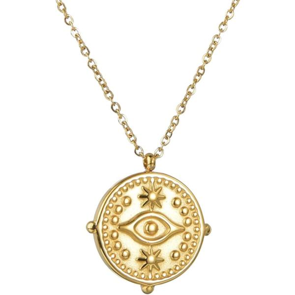 【並行輸入品】ステンレススチール Evil Eye of God ウェディング パーティー バイカー ステートメント プロミス ペンダント ネックレス