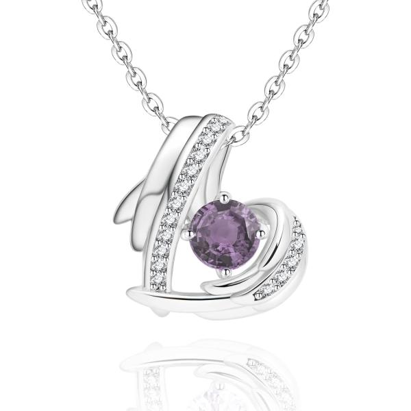 【並行輸入品】Pretaco Angel Wings Pendant Necklaces for Women 925 Sterling Silver