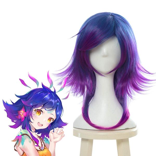 【並行輸入品】ydound Cosplay Wig Neeko Cosplay Wigs The Curious Chameleon Game