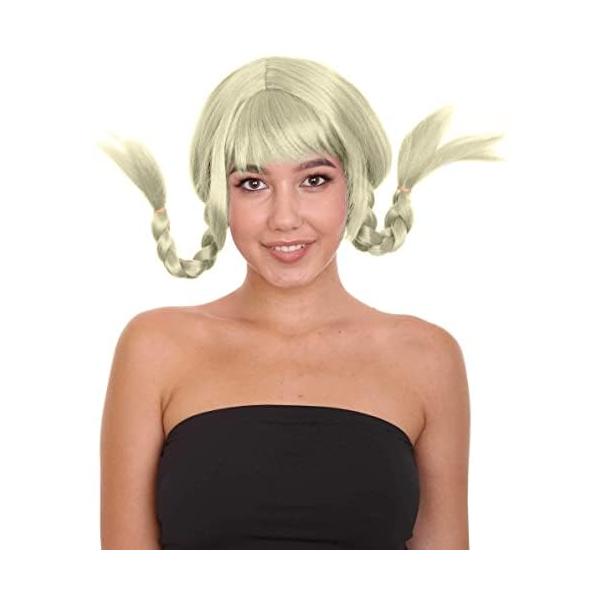 【並行輸入品】HPO Bavarian Girl Double Braided Wig, Multiple Color Option, Bre
