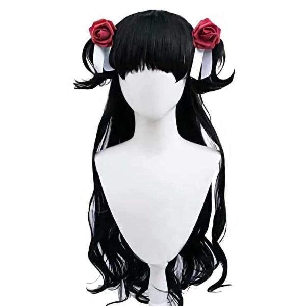 【並行輸入品】Uearlid Anime Wig Shadows House Cosplay Kate Wig,Long Wavy Black