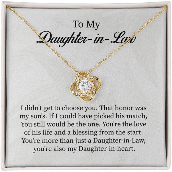 【並行輸入品】Jewelayer To My Daughter In Law Love Knot ネックレス スターリングシルバーネックレス 誕生日/