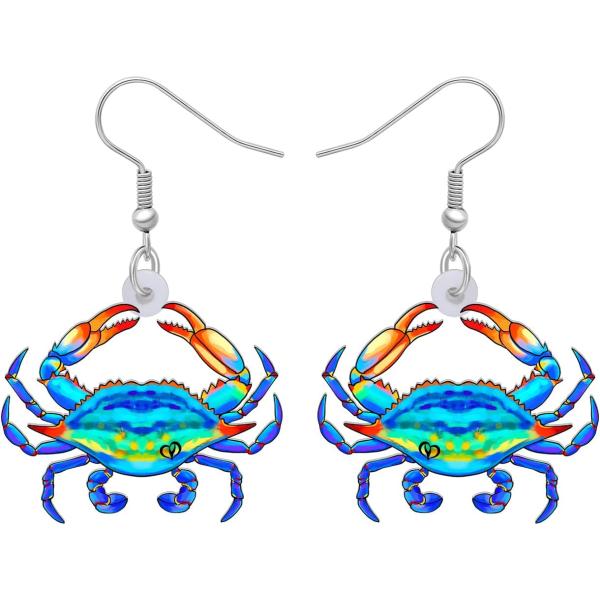 【並行輸入品】BAMAY アクリル キュート ウミガメ カニイヤリング ダングル 海の動物 ジュエリー ギフト レディース ガールズ チャーム 装飾