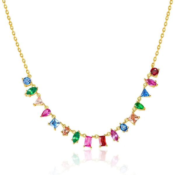 並行輸入品】G&GEMSJEW レディース ゴールド カラフル ジェムストーン