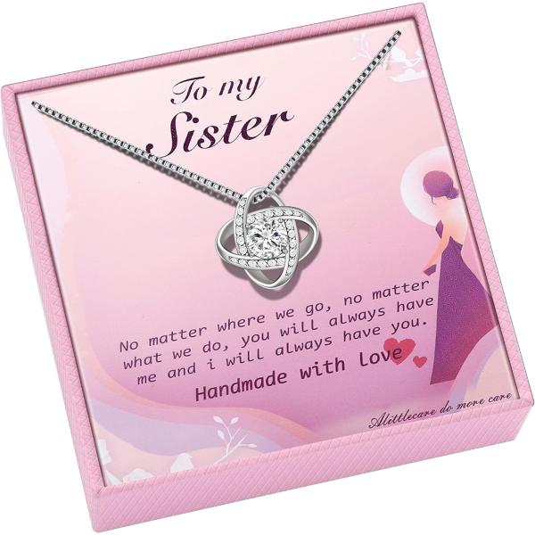 【並行輸入品】Alittlecare シスターネックレス 女性用 - 姉妹からの完璧な姉妹ギフト 誕生日 クリスマス バレンタイン 母の日 感謝祭など