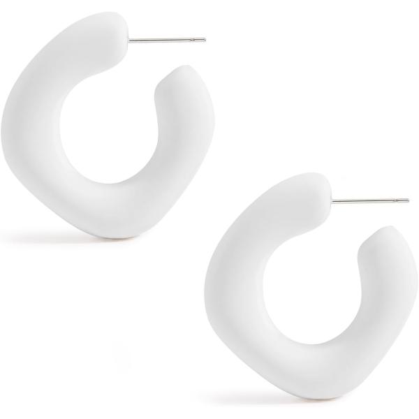 【並行輸入品】ゴールデンクラウド カラフル 夏 アクリル チャンキー フープ イヤリング レディース 樹脂イヤリング ジュエリー ギフト 母 妻 娘