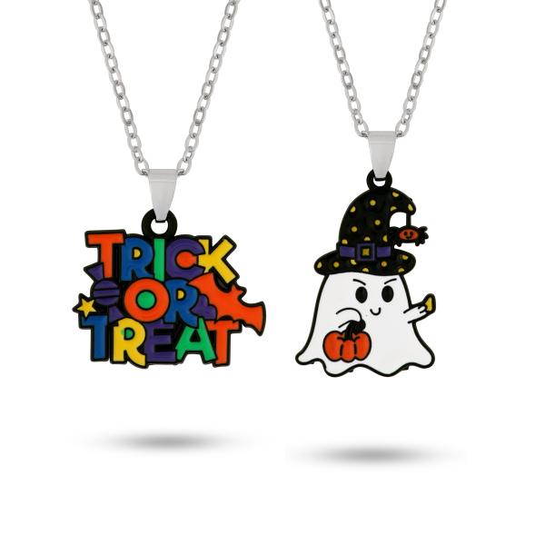 【並行輸入品】OJERRY ハロウィン ベスティ かわいい 楽しい 不気味 ファンキー ホワイト ゴースト トリックオア トリート 風変わりな