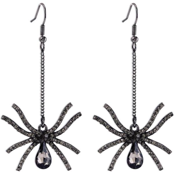 【並行輸入品】ハロウィンイヤリング ブラックコウモリ ダングルイヤリング ブーイヤリング かわいいパンプキンイヤリング ステートメントスパイダー 不気