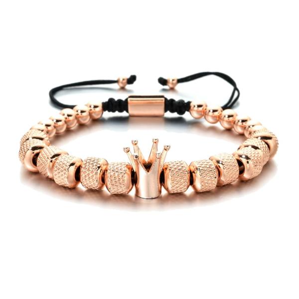 【並行輸入品】EsprAL To My Man Straighten Your Crown Bracelet Gift Set, Men