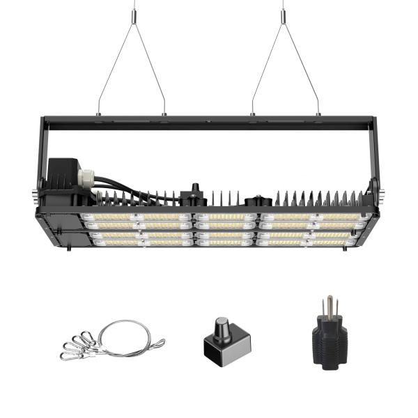 【並行輸入品】SANSI 400W 調光機能付きLEDグローライト LM301ダイオード付きフルスペクトラムプラントライト IP54防水 寿命5