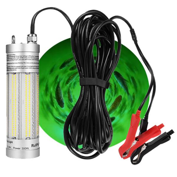 【並行輸入品】300W 36000LM 水中魚ライト、スーパーブライトアルミ合金防水水中釣りアトラクターライト、ドック、ボート、カヤック用、IP