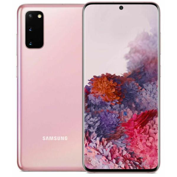 (再生新品) Samsung Galaxy S20 [5G] スマートフォン 128GB ピンク (Cloud Pink) 海外SIMフリー版  SM-G981U1 | 国際送料無料