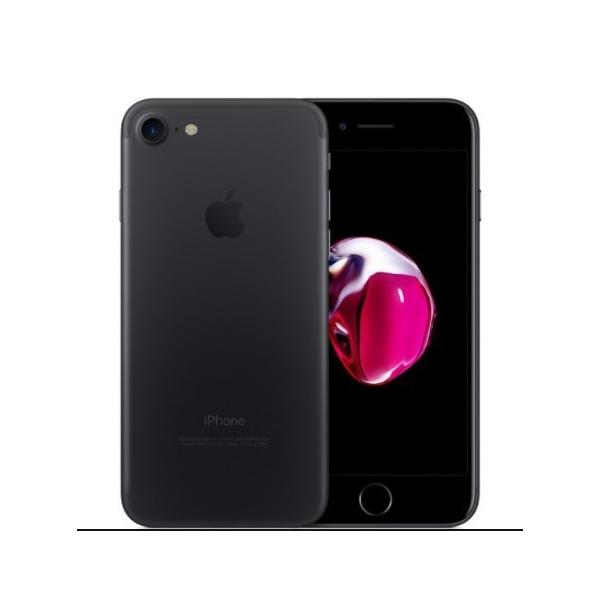 [再生新品] 海外SIMシムフリー版 Apple iPhone7 128GBマットブラック黒 / 送料無料