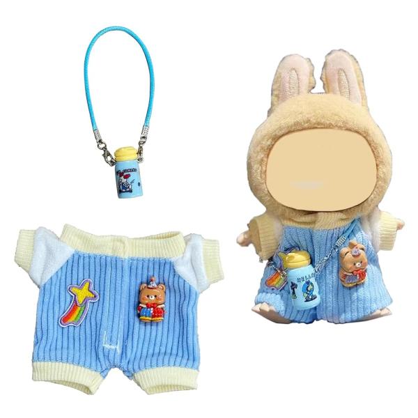 【限定PREMIUM】ラブブ LABUBU 着せ替え服 水着 5点セット C H 5点セット LABUBU服 着せ替えラブブの洋服服セット17、15センチ