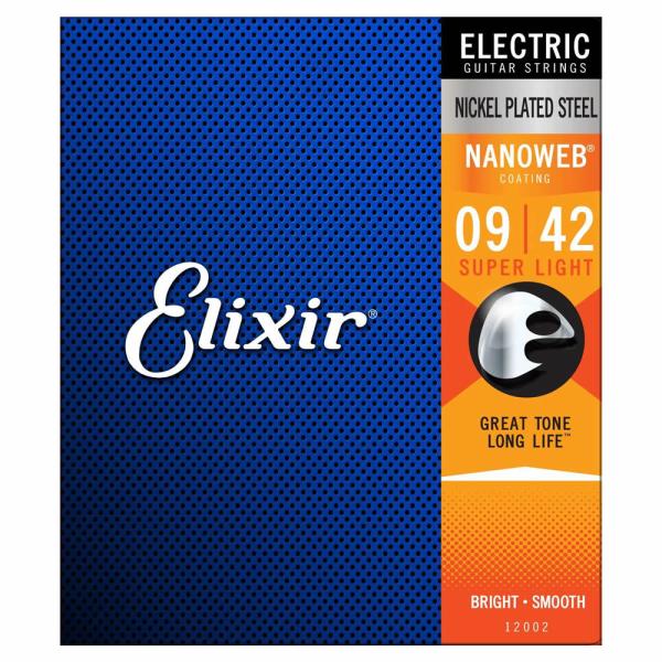 Elixir GNT[ GLM^[@#12002 NANOWEB Super Light  .009-.042
