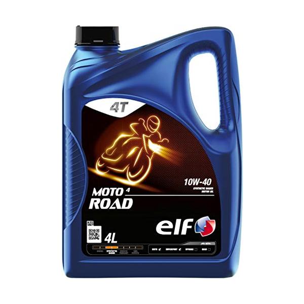 elf(エルフ) バイク用 4st エンジンオイル MOTO 4 ROAD (モト 4 ロード) 10W-40 部分合成油 4L 213958