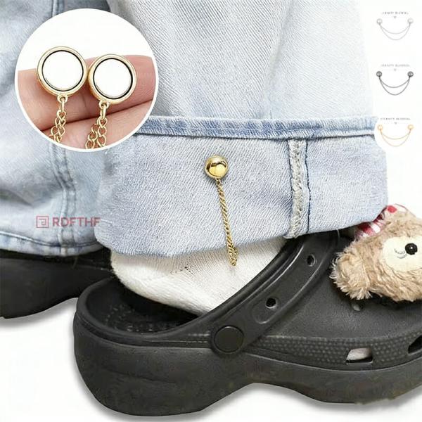 裾上げ チェーン マグネット 裾止め 裾留め マグネット式 おしゃれ かわいい おすすめ ゴールド シルバー シンプル 便利グッズ おしゃれ レディース メ込2