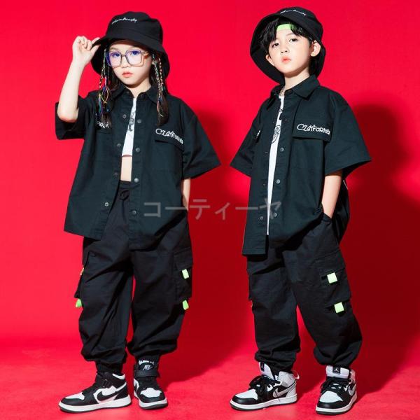 ダンス服装 体操服 JAZZ DANCE tシャツ スウェット キッズチアリーダー hiphop ヒップホップ  ステージ衣装 ダンスウェア 子供 応援団 運動会 甲子園 チアガール衣装 舞台演出服　おしゃれ　ストリート系　B系　K-POP...