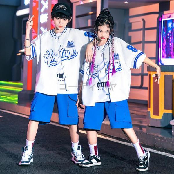 ダンス服装 体操服 JAZZ DANCE tシャツ スウェット キッズチアリーダー hiphop ヒップホップ  ステージ衣装 ダンスウェア 子供 応援団 運動会 甲子園 チアガール衣装 舞台演出服　おしゃれ　ストリート系　B系　K-POP...