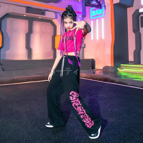 ダンス服装 体操服 JAZZ DANCE tシャツ スウェット キッズチアリーダー hiphop ヒップホップ  ステージ衣装 ダンスウェア 子供 応援団 運動会 甲子園 チアガール衣装 舞台演出服　おしゃれ　ストリート系　B系　K-POP...