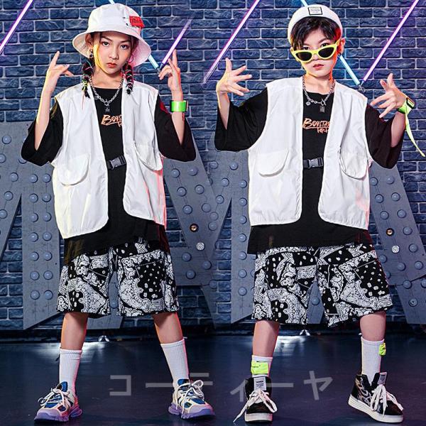 ダンス服装 体操服 JAZZ DANCE tシャツ スウェット キッズチアリーダー hiphop ヒップホップ 女の子 ステージ衣装 ダンスウェア 子供 応援団 運動会 甲子園 チアガール衣装 舞台演出服　おしゃれ　ストリート系　B系　K-...