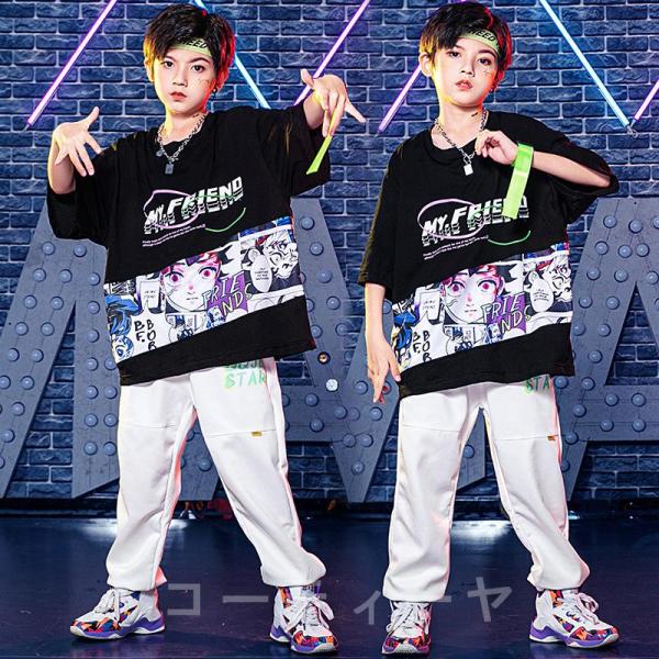 ダンス服装 体操服 JAZZ DANCE tシャツ スウェット キッズチアリーダー hiphop ヒップホップ 女の子 ステージ衣装 ダンスウェア 子供 応援団 運動会 甲子園 チアガール衣装 舞台演出服　おしゃれ　ストリート系　B系　K-...